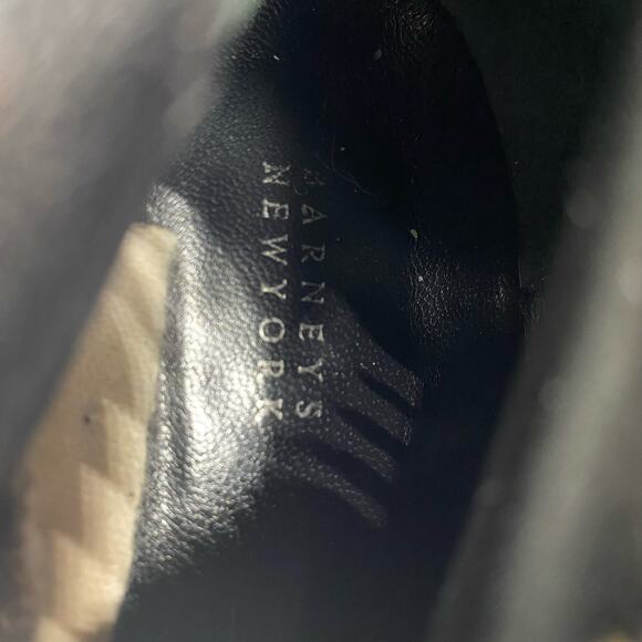 Barneys New York Black Soft Leather Pull On Over The Knee Boots Size 40 - Picture 11 of 11